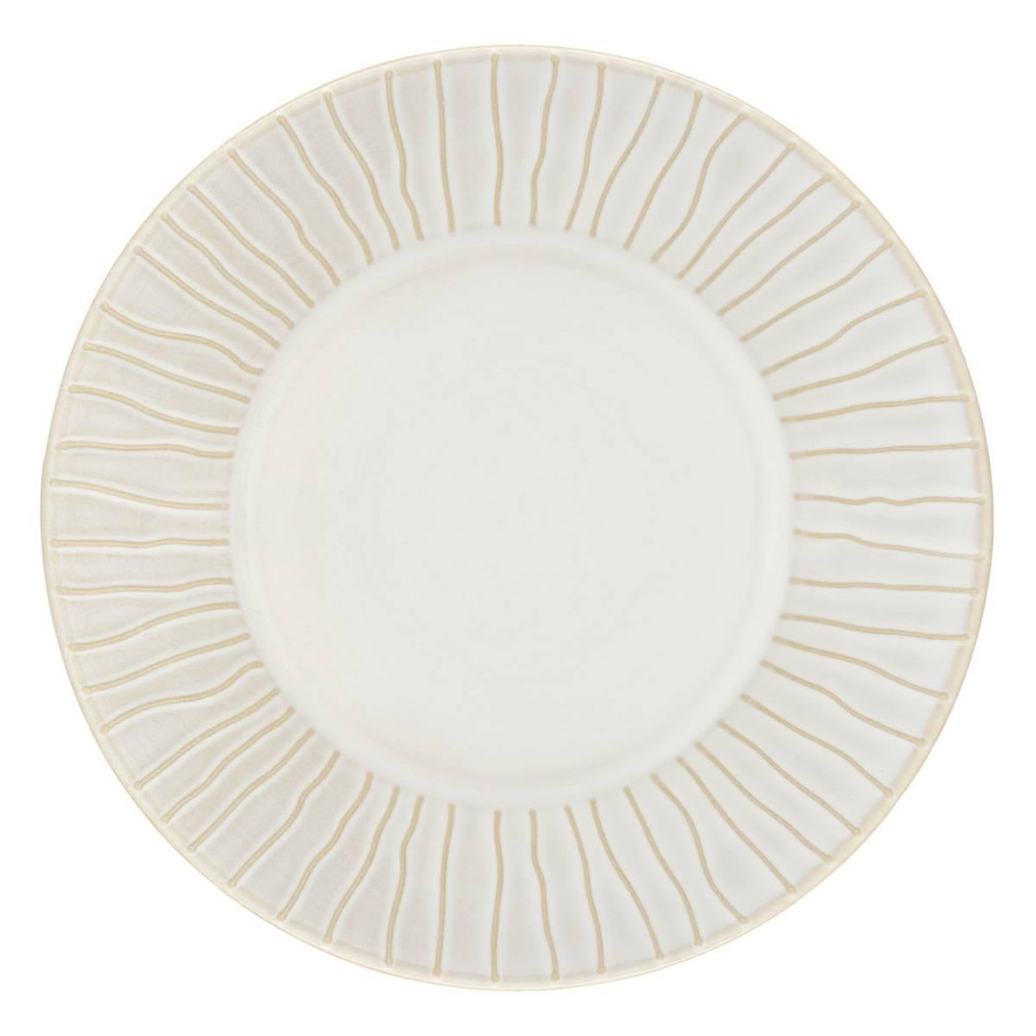 Voir la diapositive 2 : SECRET DE GOURMET Lot de 6 Assiettes Creuses Lignes  Camille  20cm Blanc