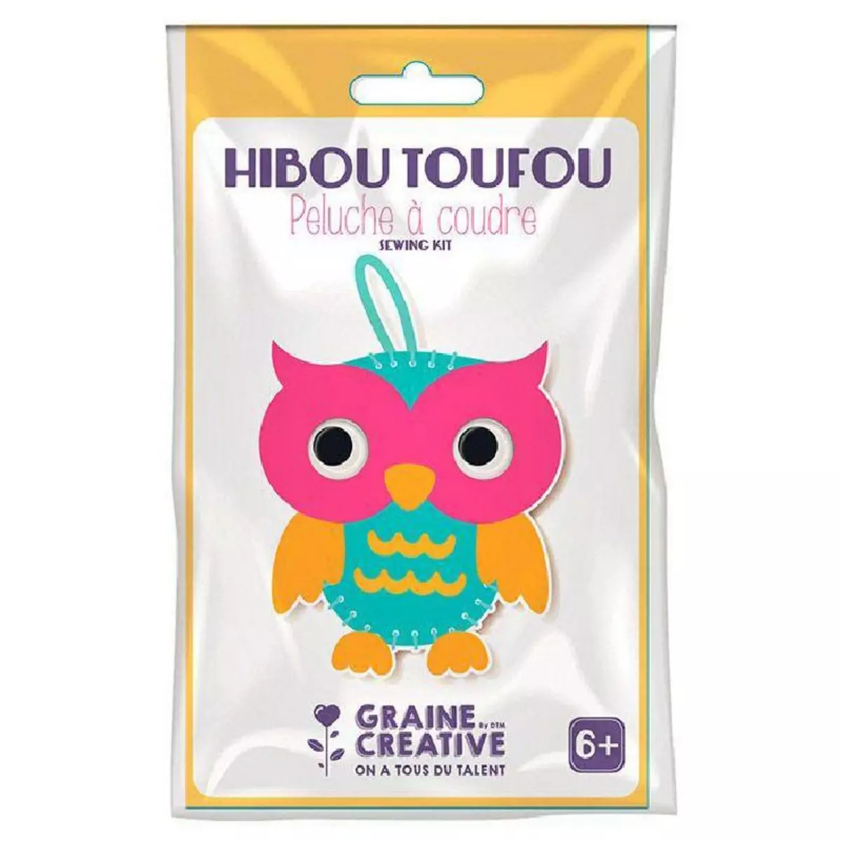 Graine créative Kit peluche à coudre - Hibou Toufou
