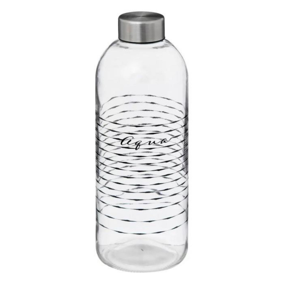 FIVE Bouteille en Verre  Aqua  1L Transparent