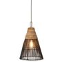 Voir la diapositive 2 : Paris Prix Lampe Suspension en Rotin  Cone  42cm Noir