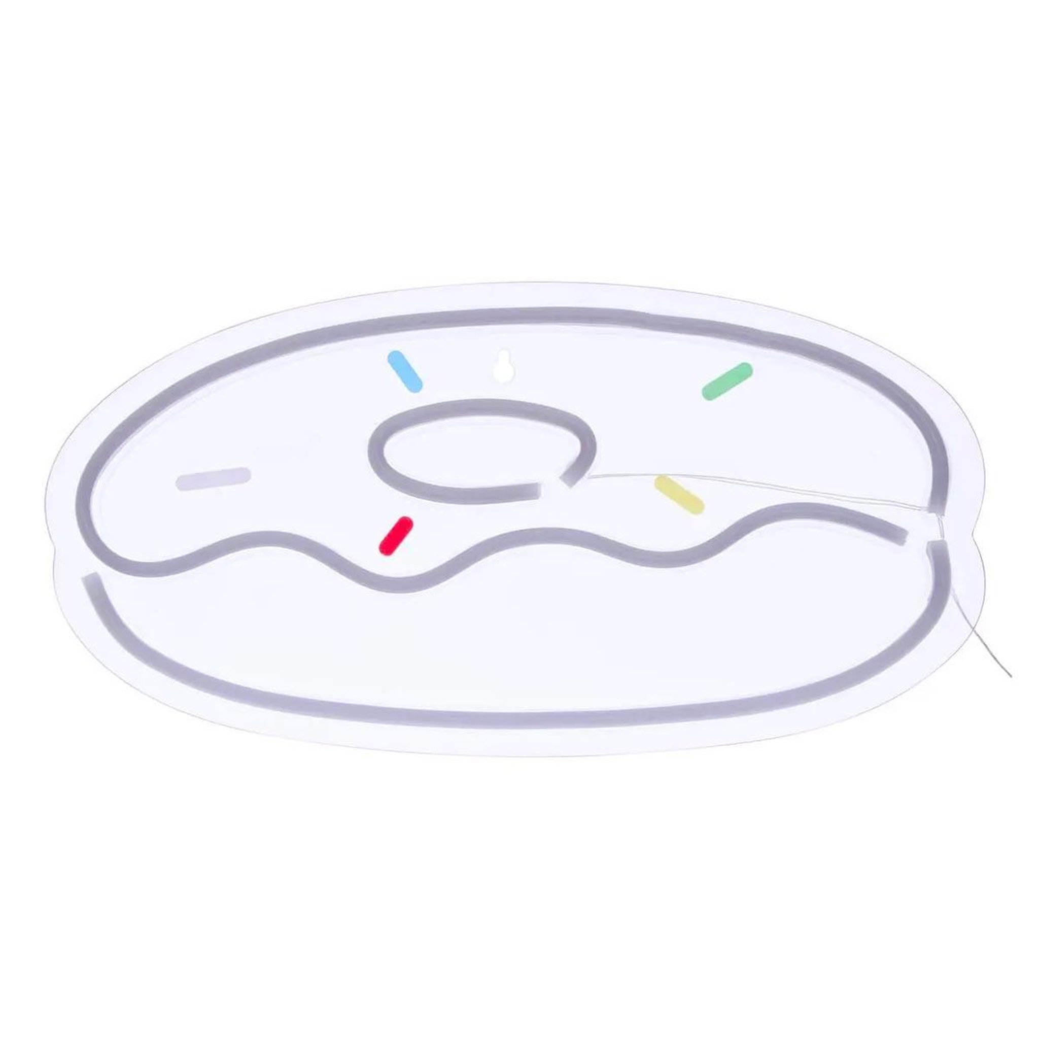 Voir la diapositive 2 : ATMOSPHERA Néon led mural  donut  37cm multicolore