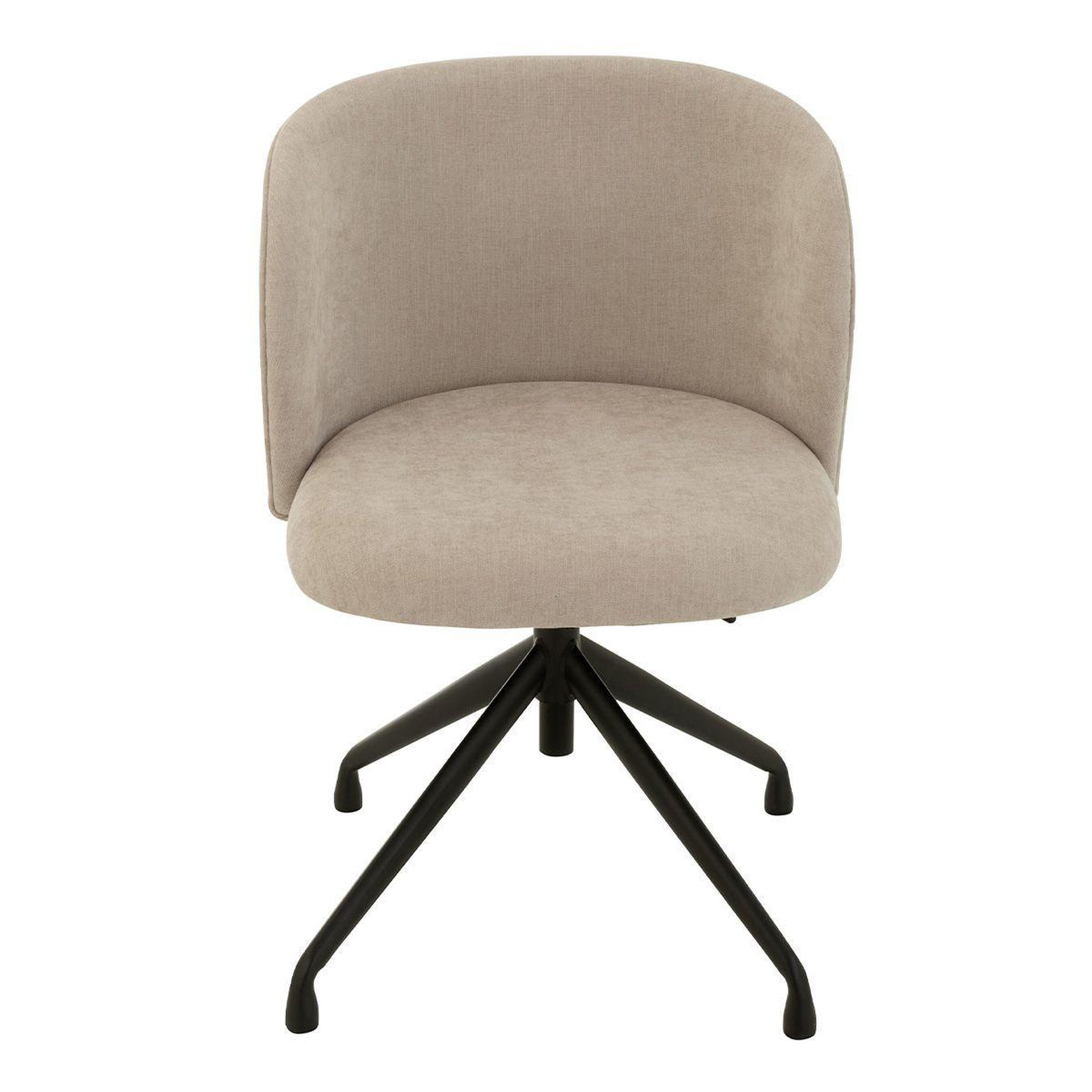 Voir la diapositive 2 : J-LINE Chaise pivotante design  gena  56cm beige