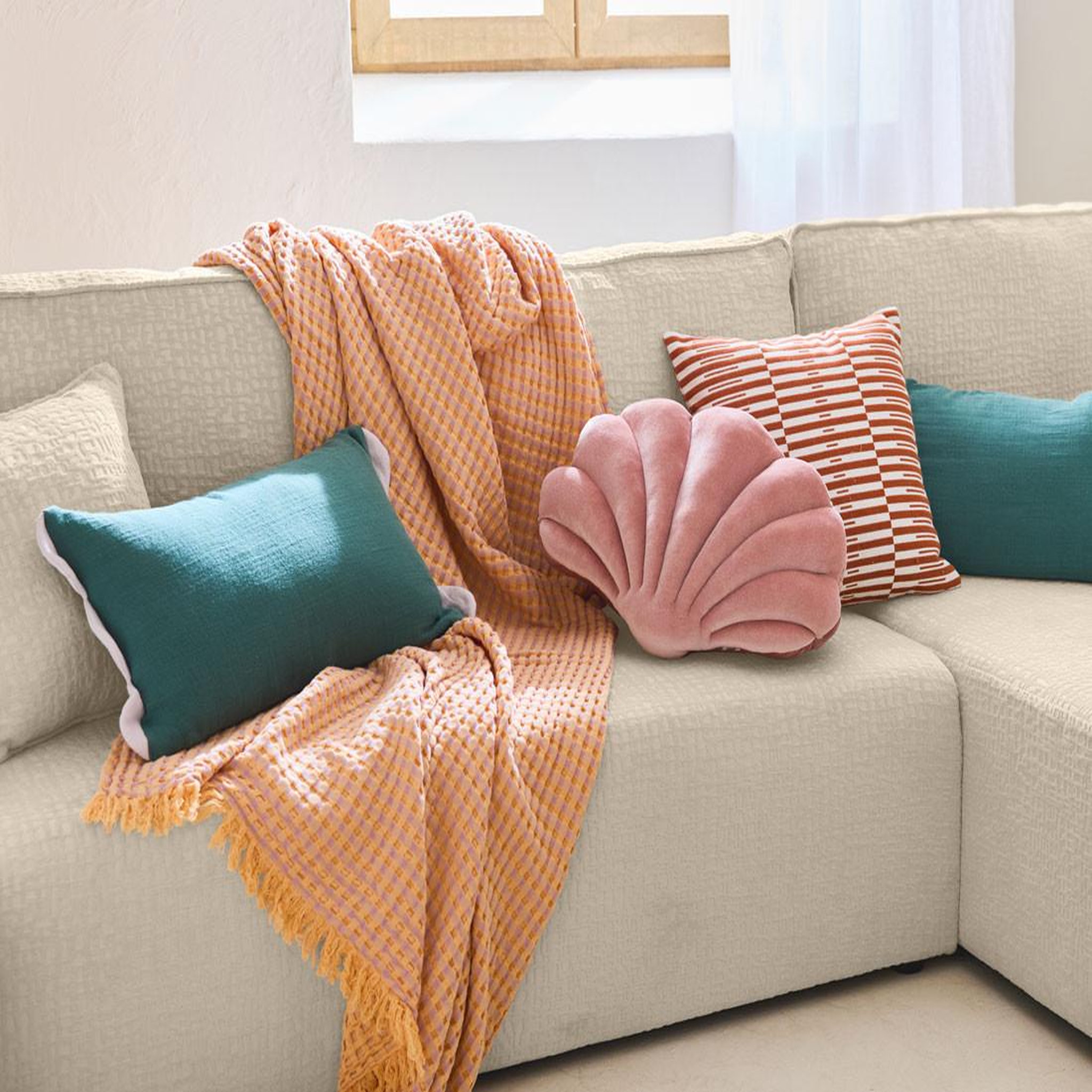 Voir la diapositive 2 : BEST MOBILIER Topaze - canapé d'angle réversible - 4 places - convertible avec coffre - en tissu velours relief