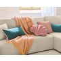 Voir la diapositive 2 : BEST MOBILIER Topaze - canapé d'angle réversible - 4 places - convertible avec coffre - en tissu velours relief