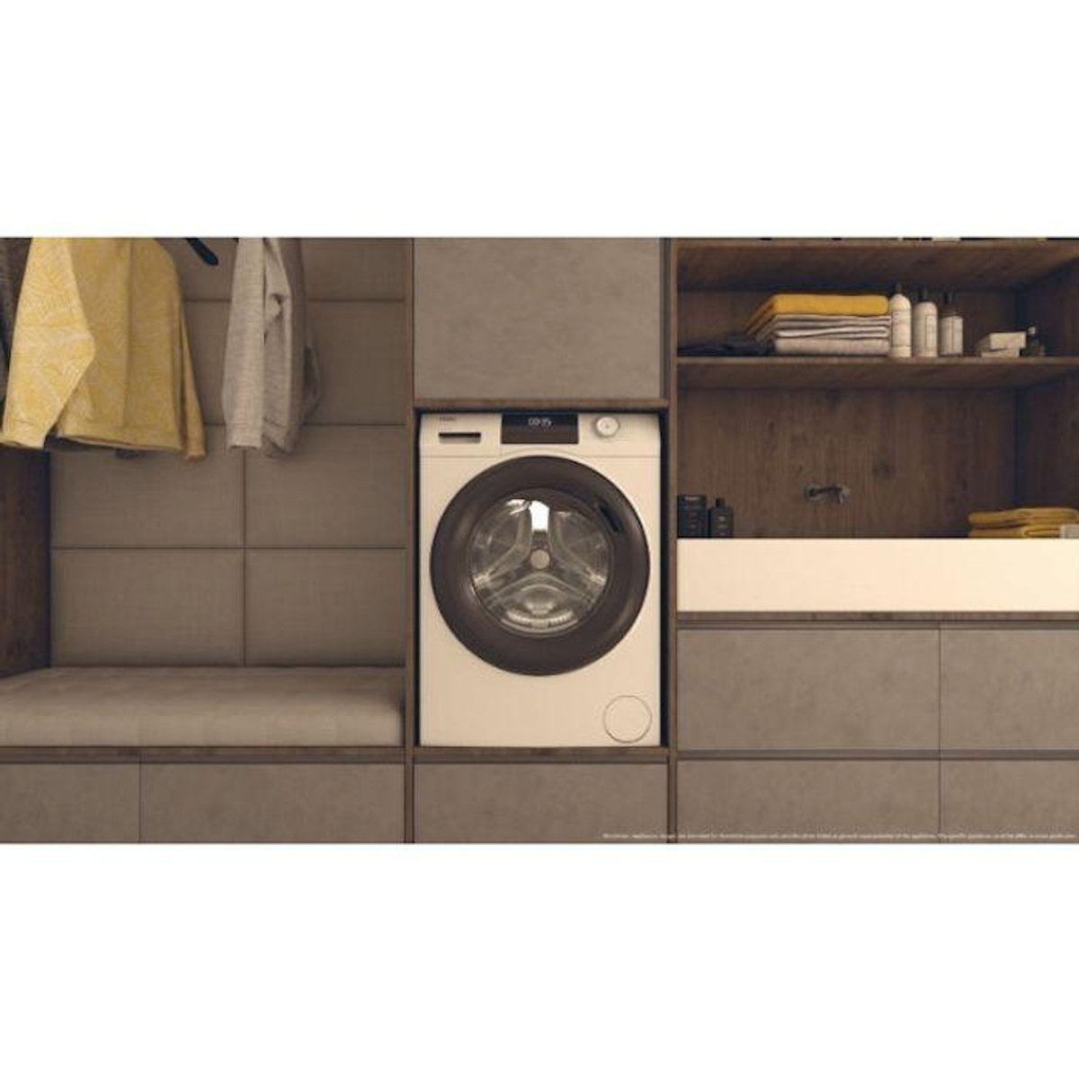 HAIER Lave-linge frontal 9kg 1400 tours/min - HW90-BP14929A-S