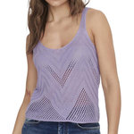 JACQUELINE DE YONG Top Crochet Violet Femme Jdy 15226348. Coloris disponibles : Violet
