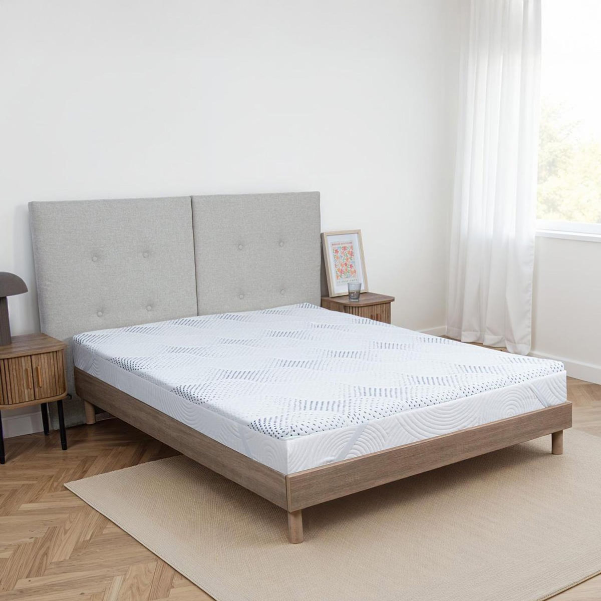 BELLECOUR BELLECOUR LITERIE | Surmatelas VISCOTOUCH | Mémoire de forme avec gel thermorégulateur