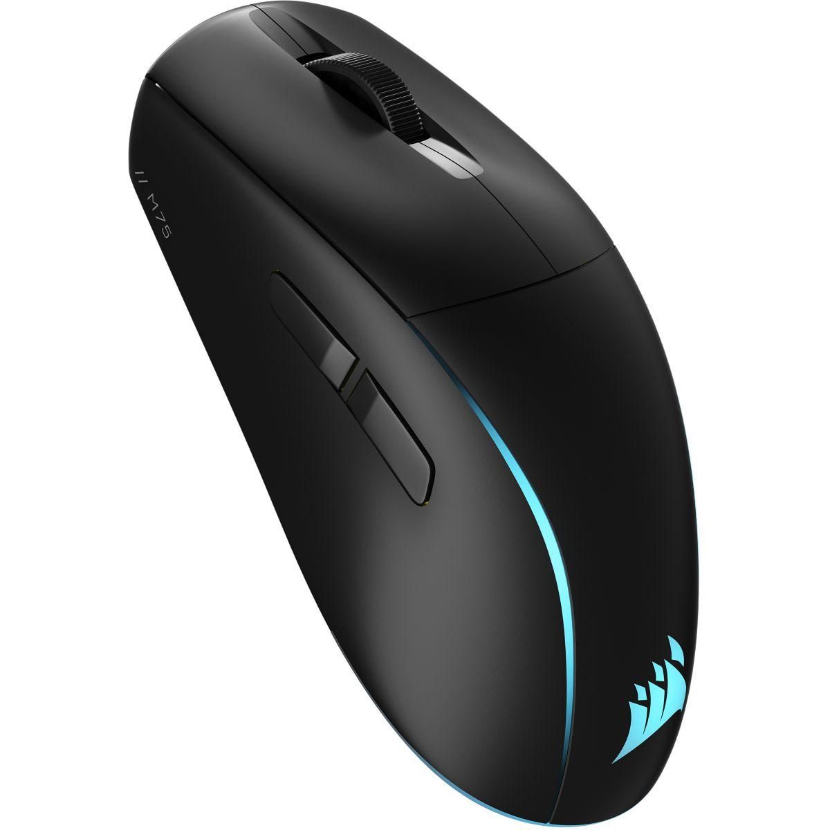 Corsair Souris Gamer Sans Fil M75 Wireless RGB Noire