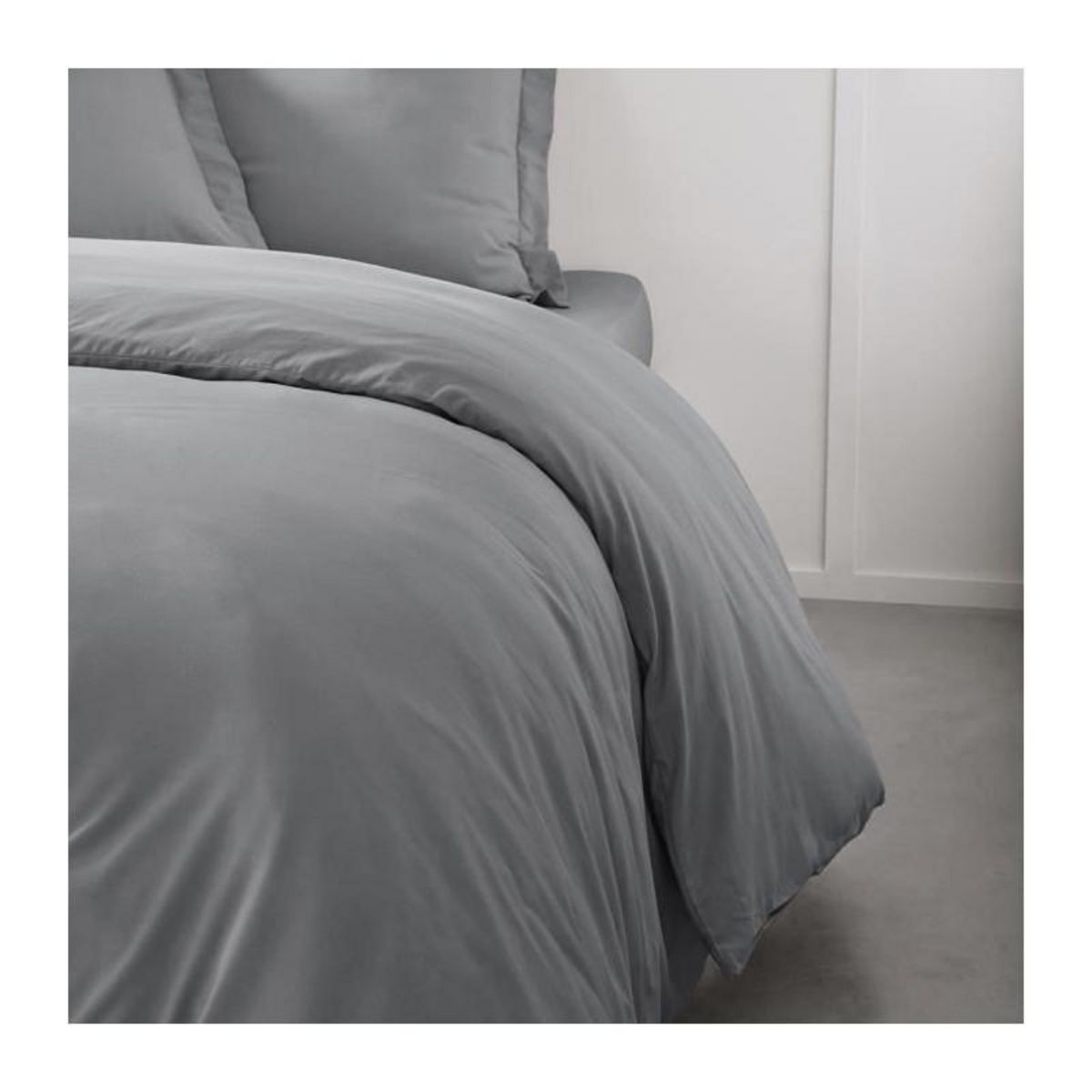 Today Housse de couette TODAY Essential - 220 x 240 cm - 2 personnes - 100% Coton uni - Acier