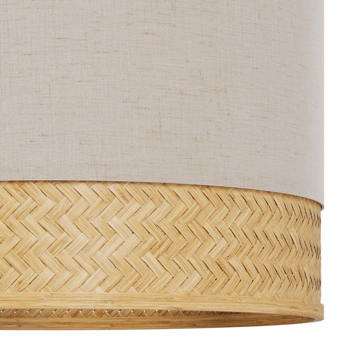 Rendez vous déco Suspension en bambou naturel, papier et métal D40 cm-Baikal