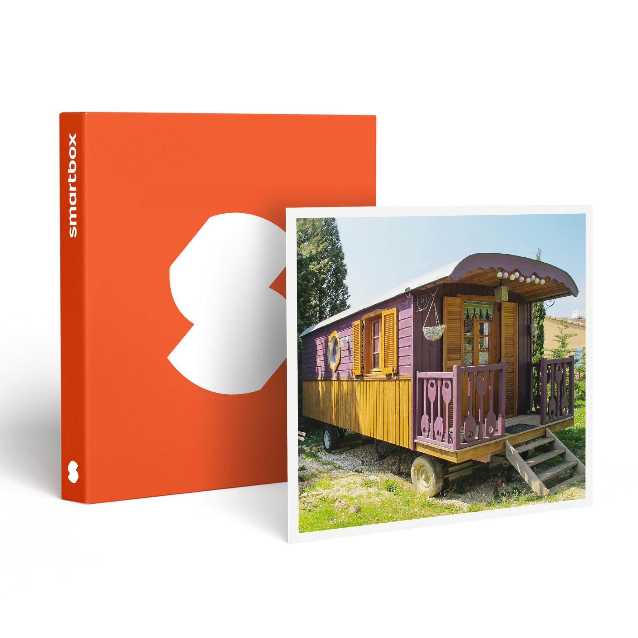 Smartbox 4 jours en roulotte en famille près de valence - coffret cadeau séjour