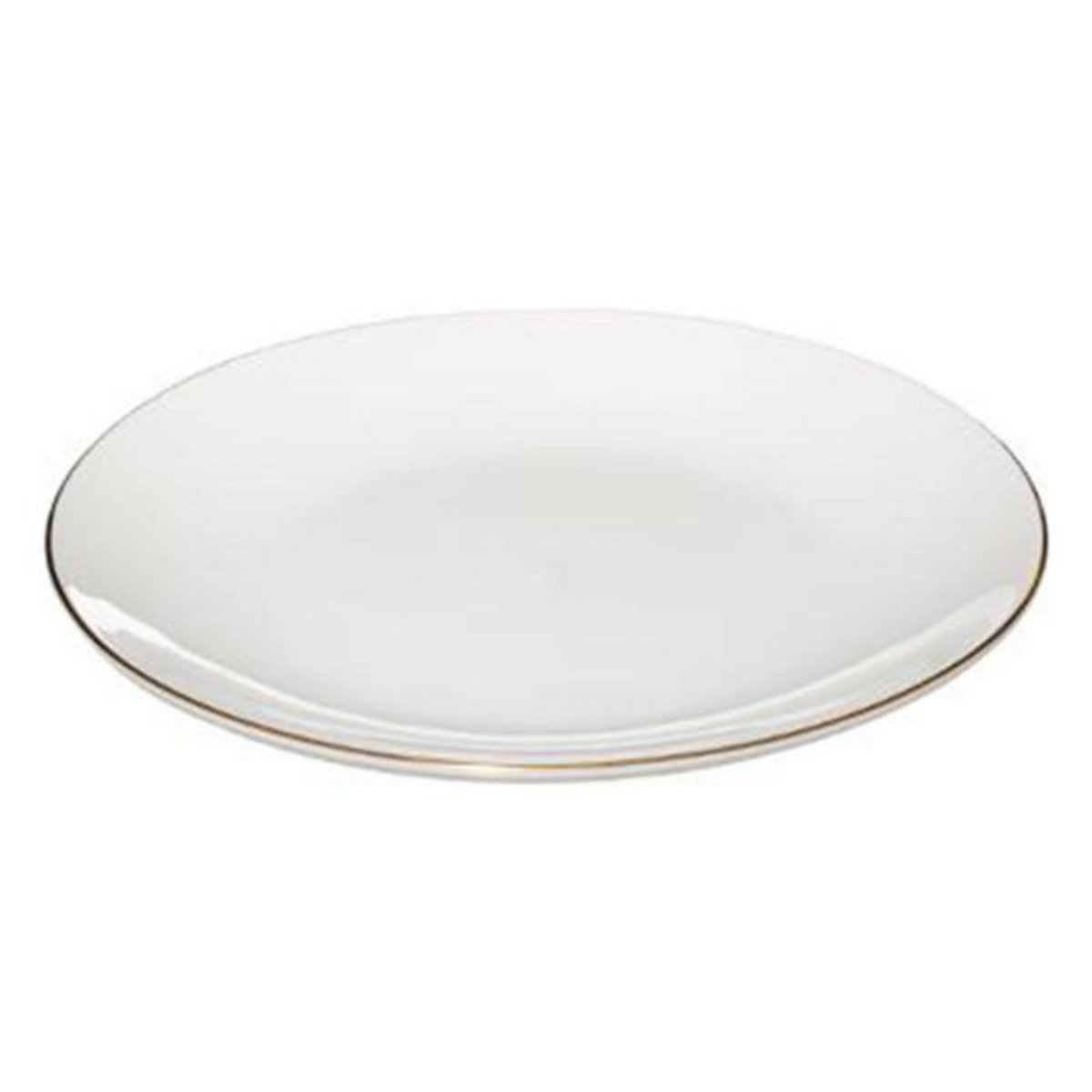 SECRET DE GOURMET Lot de 6 Assiettes à Dessert  Petit Salon  19cm Blanc