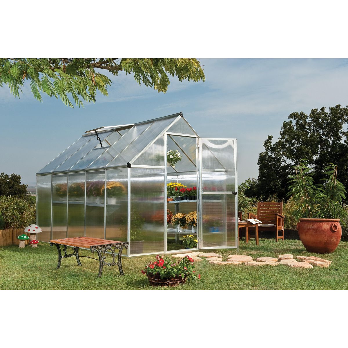 Canopia by PALRAM Serre de jardin - Polycarbonate - 5,6m² - MYTHOS