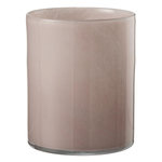 Paris Prix Photophore Design en Verre  Jade  18cm Rose