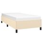 Voir la diapositive 4 : VIDAXL Cadre de lit sans matelas creme 90x190 cm tissu