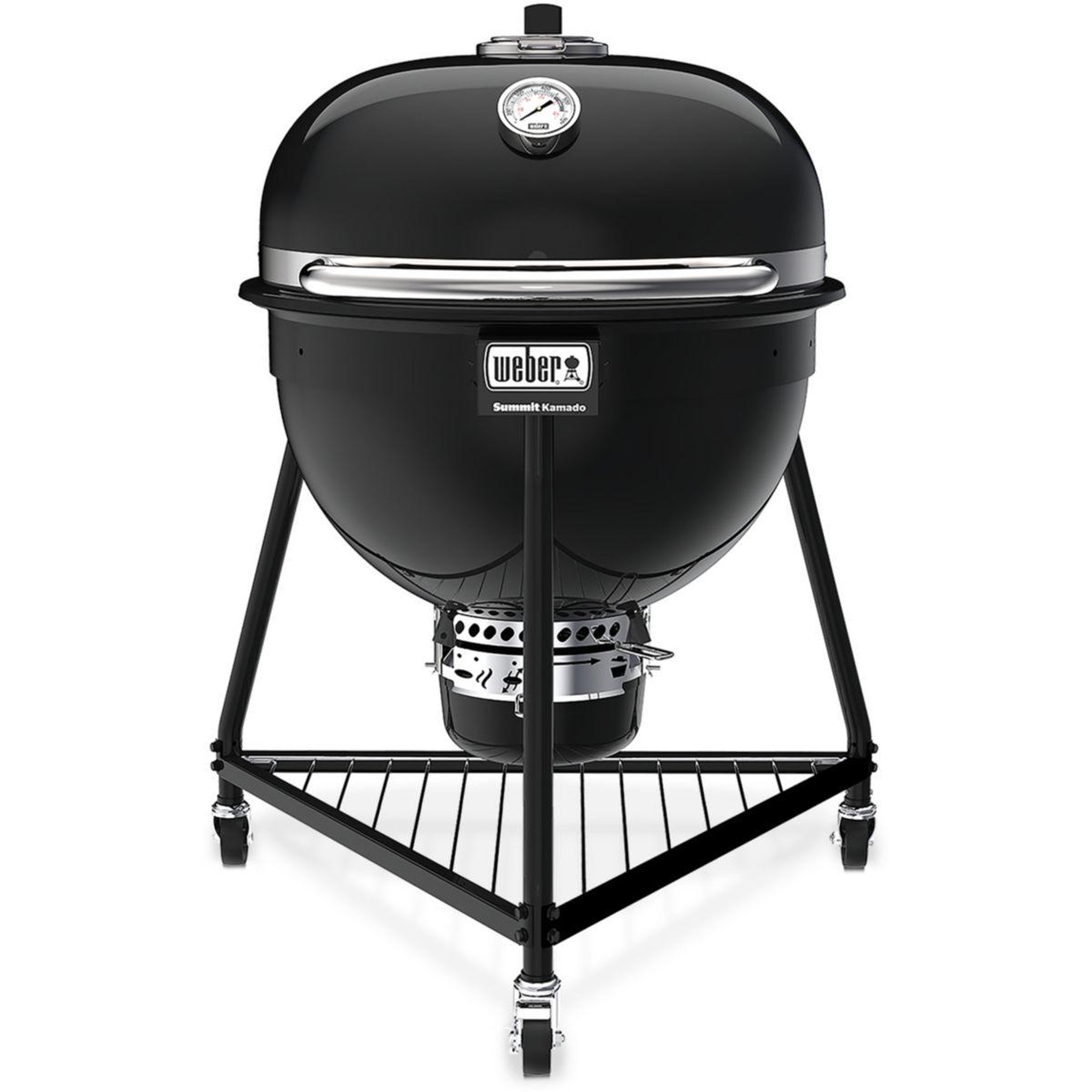 Weber Kamado summit e6 black sur pieds 61 cm