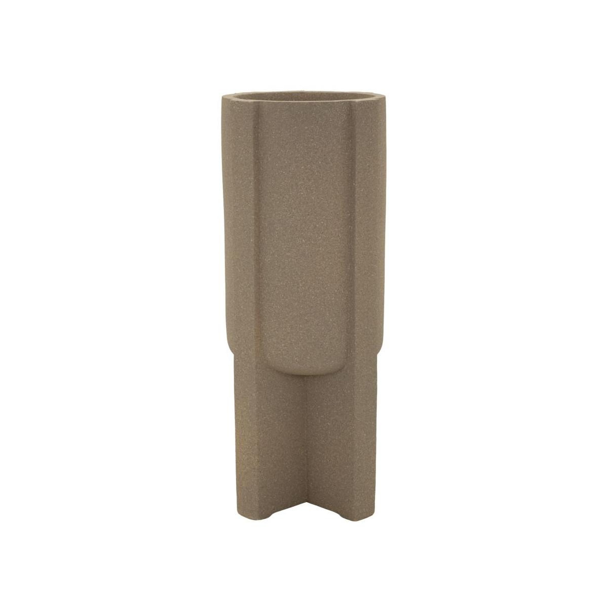 Paris Prix Cache-Pot Design  Moai  101cm Marron