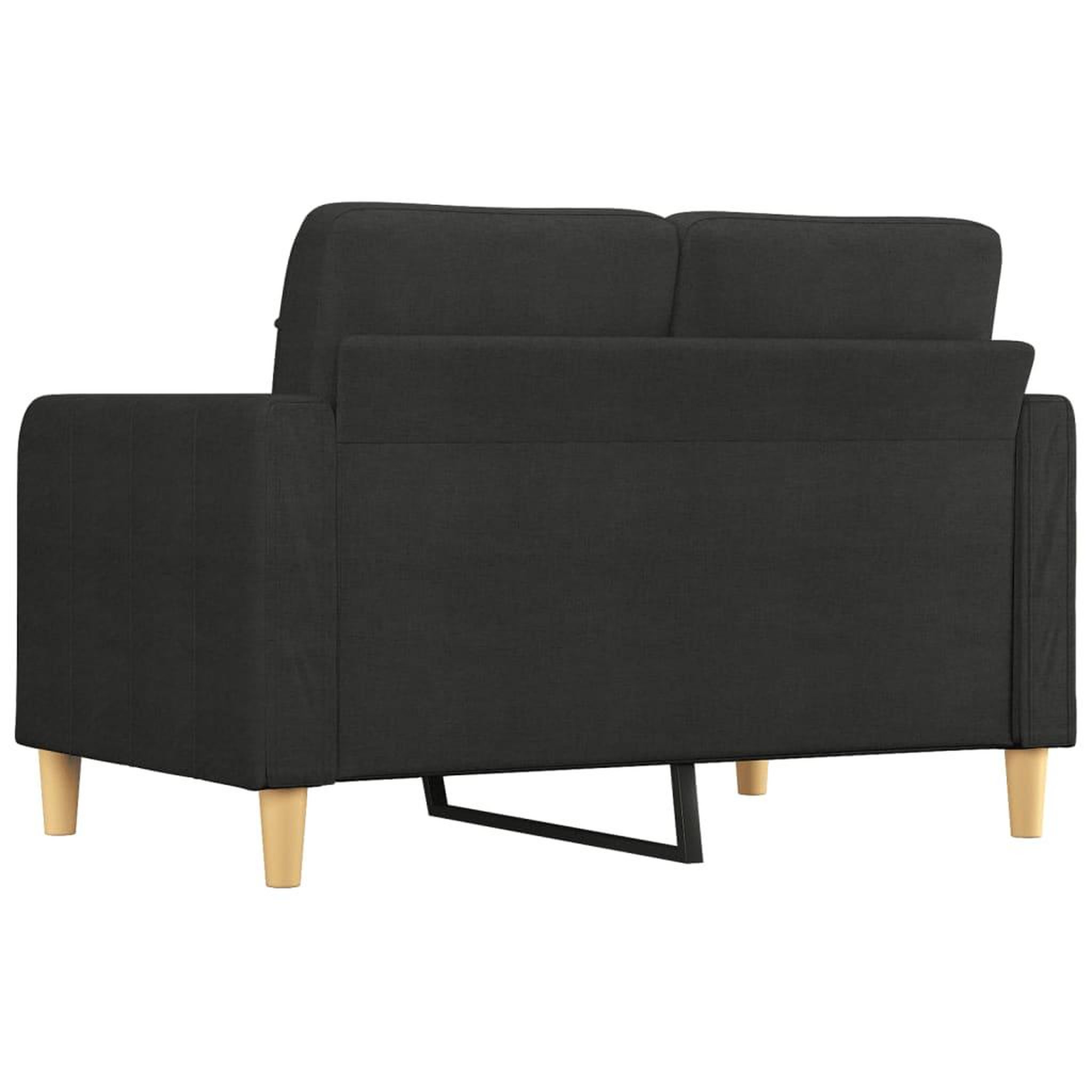 Voir la diapositive 5 : VIDAXL Canape a 2 places Noir 120 cm Tissu