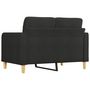 Voir la diapositive 5 : VIDAXL Canape a 2 places Noir 120 cm Tissu