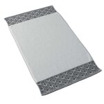 Paris Prix Tapis de Bain  Goldy  50x85cm Blanc & Argent