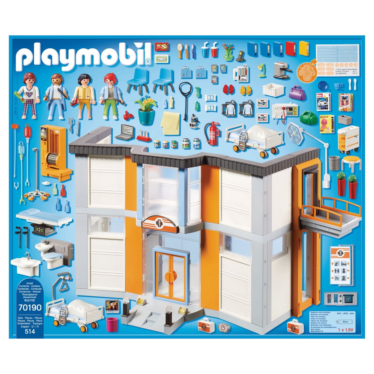 PLAYMOBIL 70190 - City Life - Hôpital aménagé