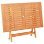 Voir la diapositive 4 : VIDAXL Table pliable de jardin 120x70x75 cm Bois d'eucalyptus solide