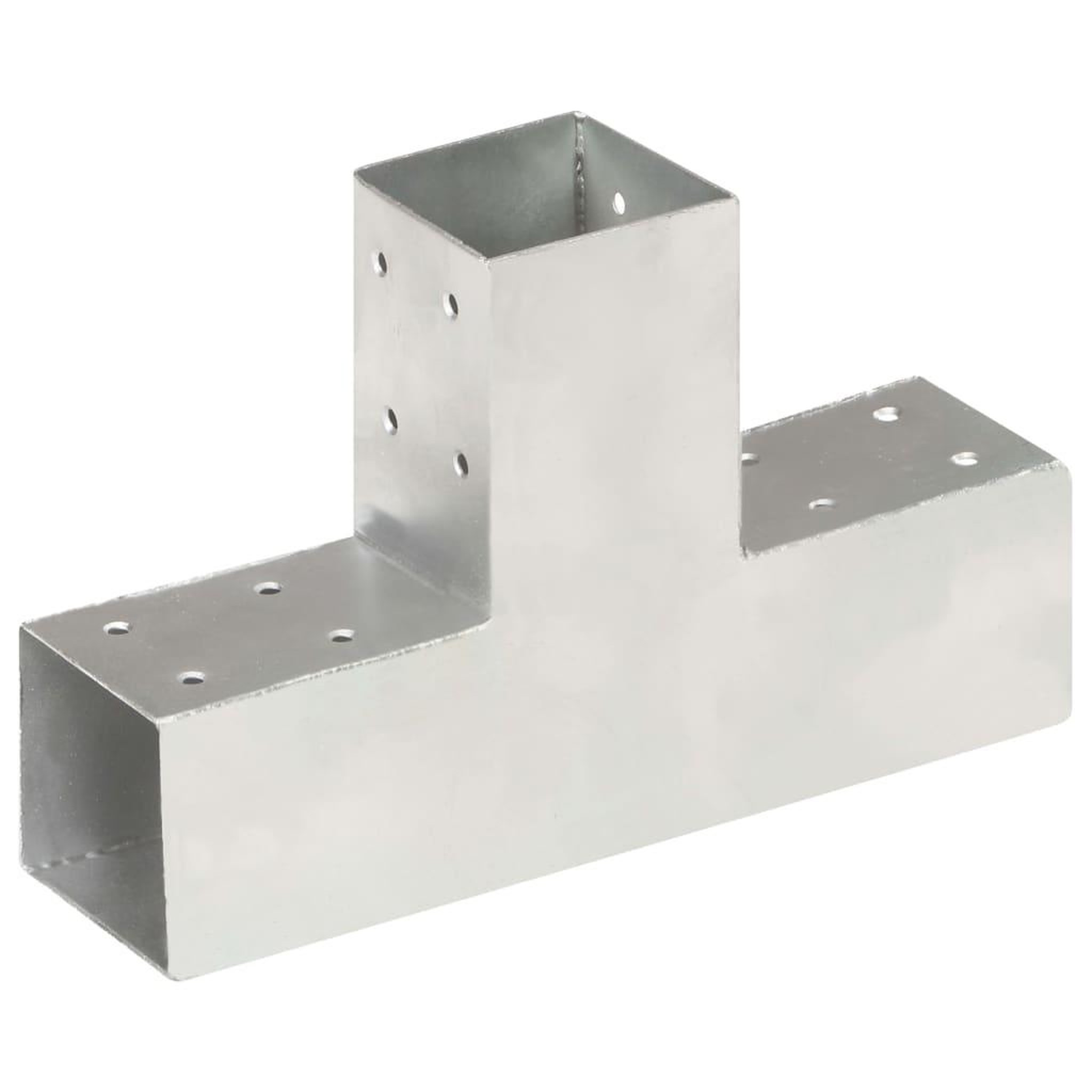 Voir la diapositive 1 : VIDAXL Connecteur de poteau Forme en T Metal galvanise 71x71 mm