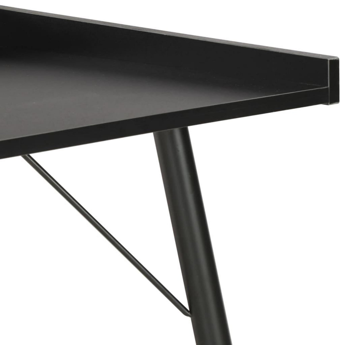 VIDAXL Bureau Noir 90x50x79 cm