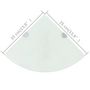 Voir la diapositive 6 : VIDAXL Etageres d'angle 2 pcs et supports chromes Verre Blanc 35x35 cm