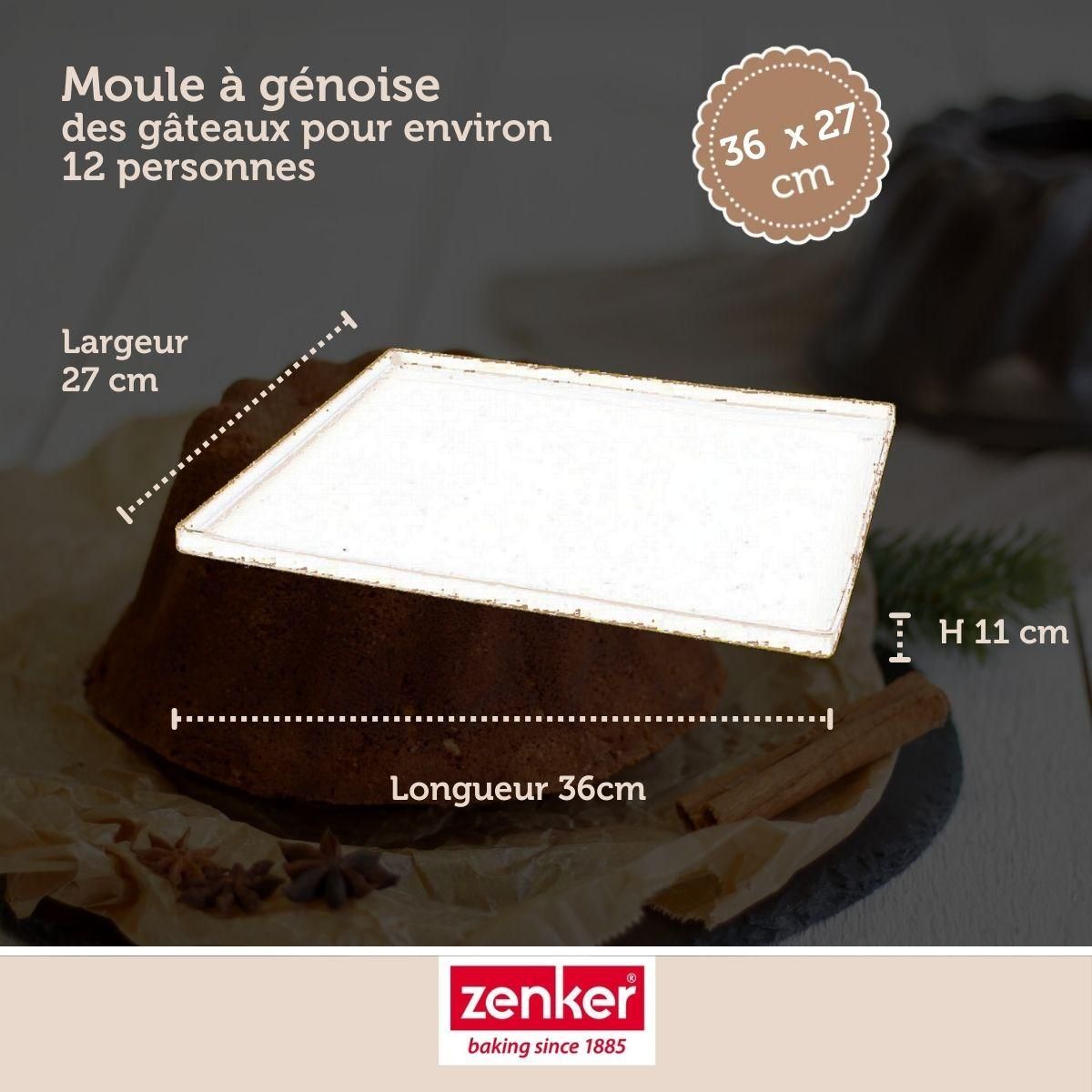 ZENKER Moule à génoise et biscuit roulé en silicone 36 x 27 cm Zenker Sweet Sensation