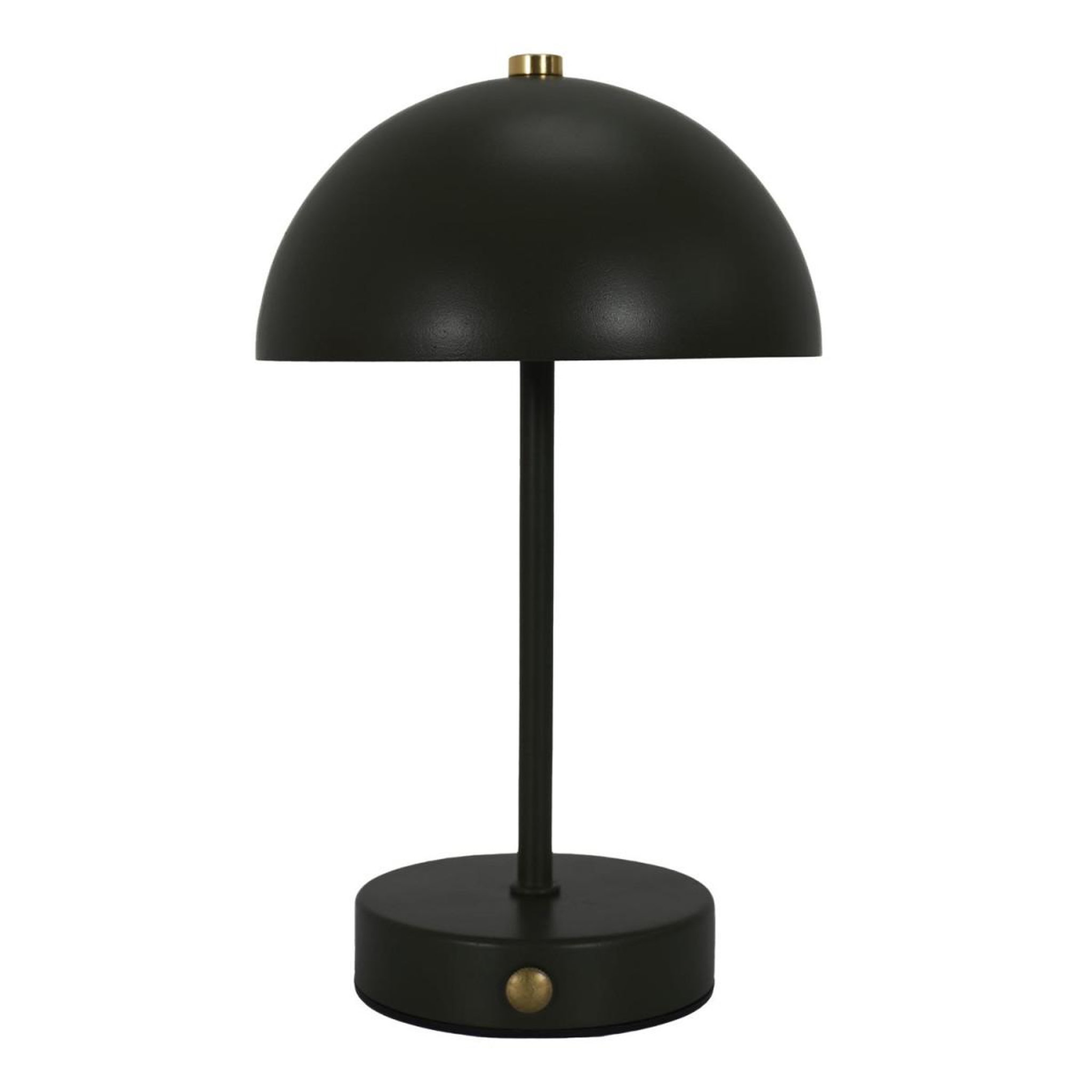 The Home Deco Factory Lampe de table rechargeable  lucia  25cm noir