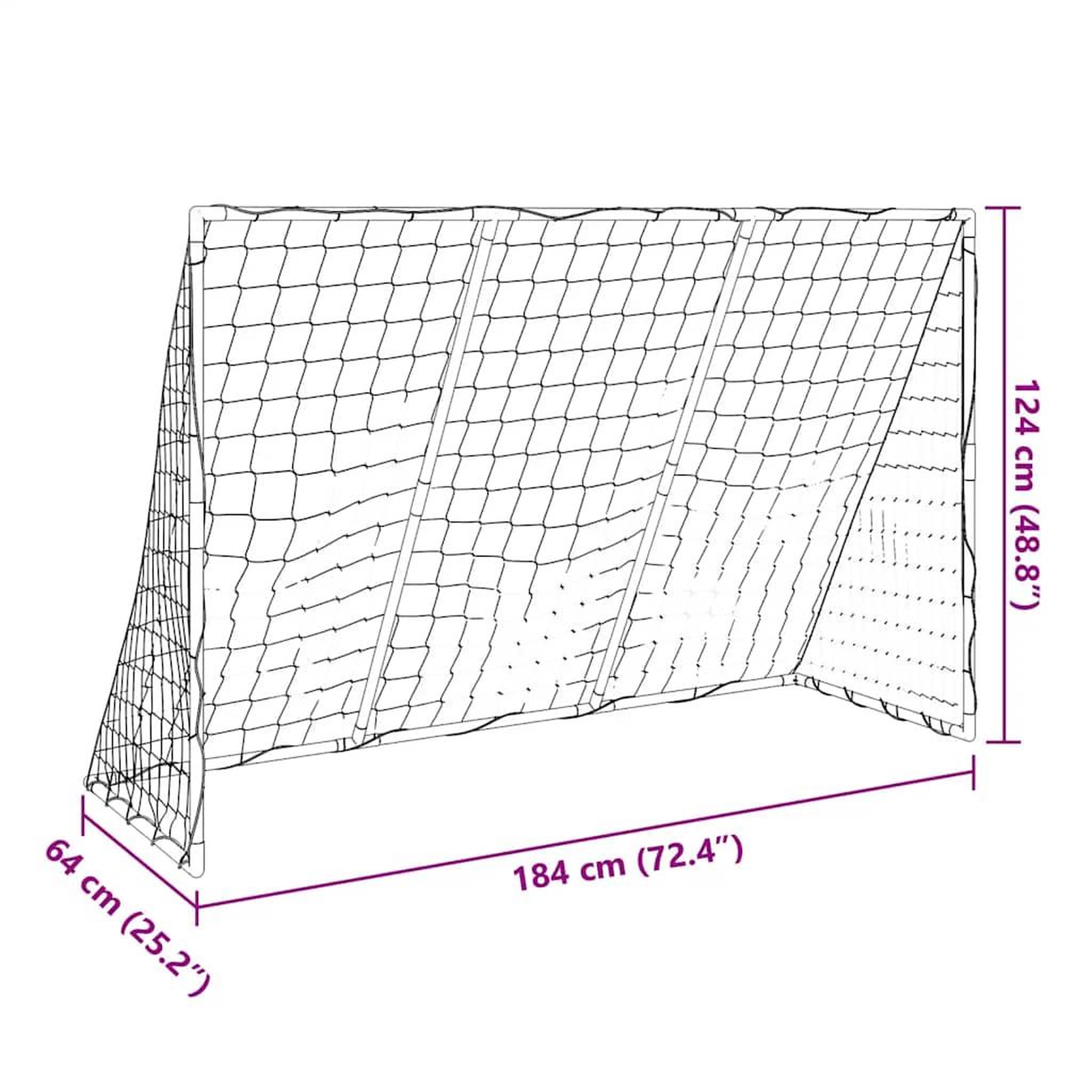 Voir la diapositive 6 : VIDAXL But de football pour enfants avec ballons 2 en 1 blanc