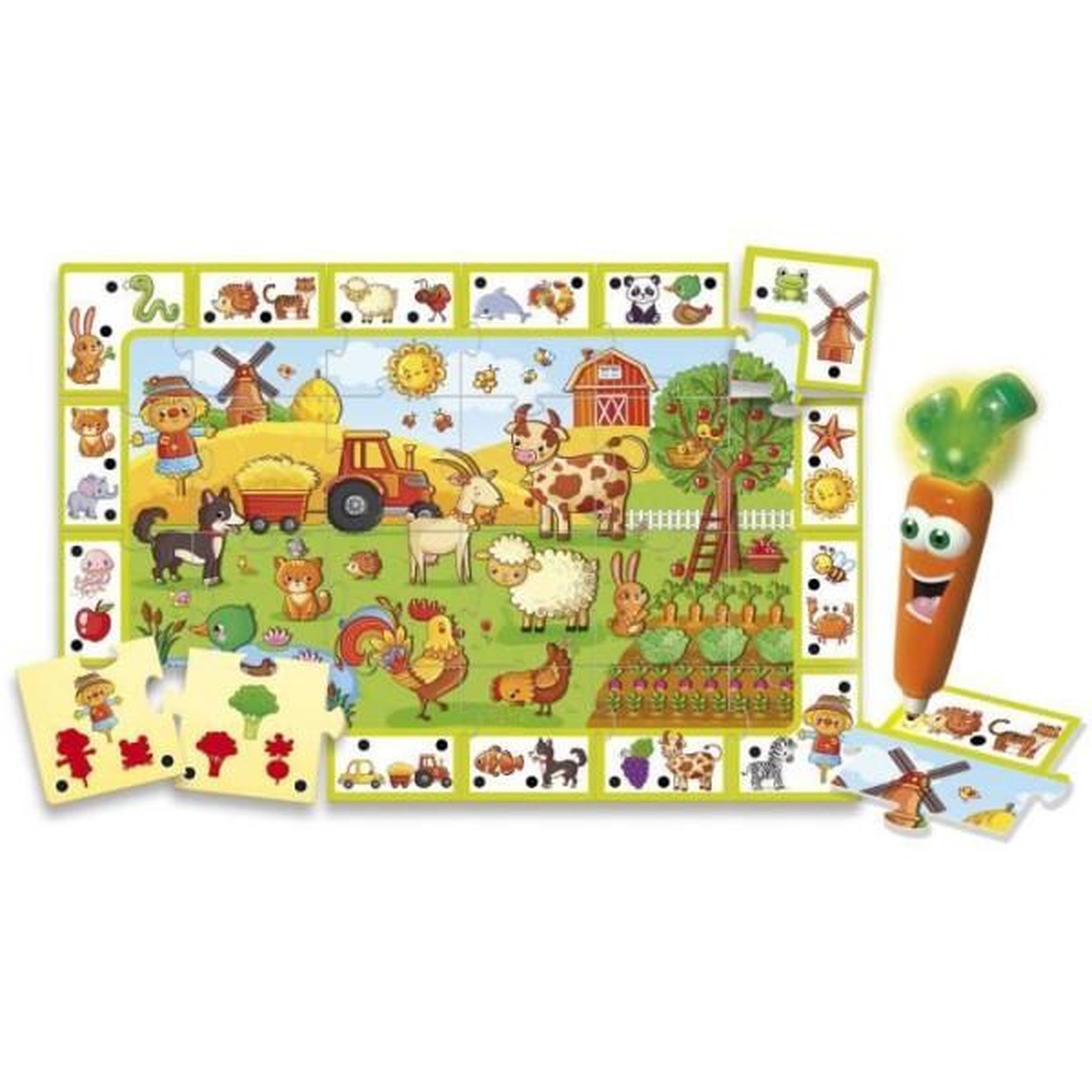 Voir la diapositive 2 : LISCIANI GIOCHI Ferme - Stylo parlant - CAROTINA - Découverte des animaux, Stylo interactif