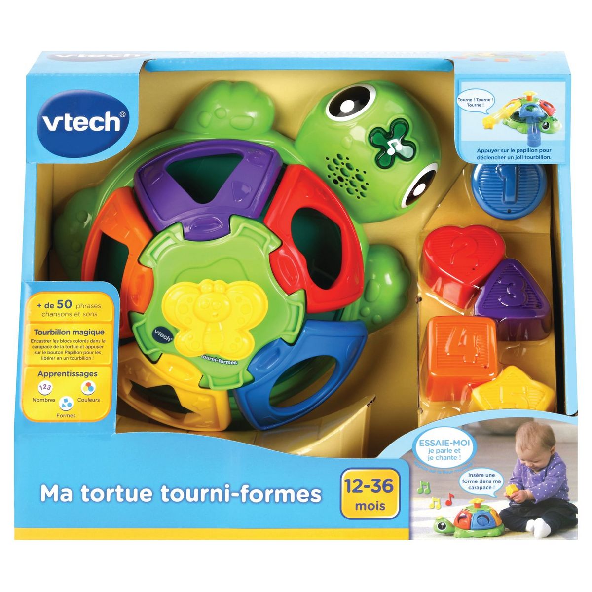 VTECH Tortue tourni-formes 