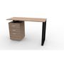 Voir la diapositive 4 : TOILINUX Bureau James - 120x50x75cm - Marron et Noir