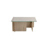 Voir la diapositive 1 : Habitat et Jardin Table basse en verre  Flavio  105 x 65 x 30 cm - Bois blanc
