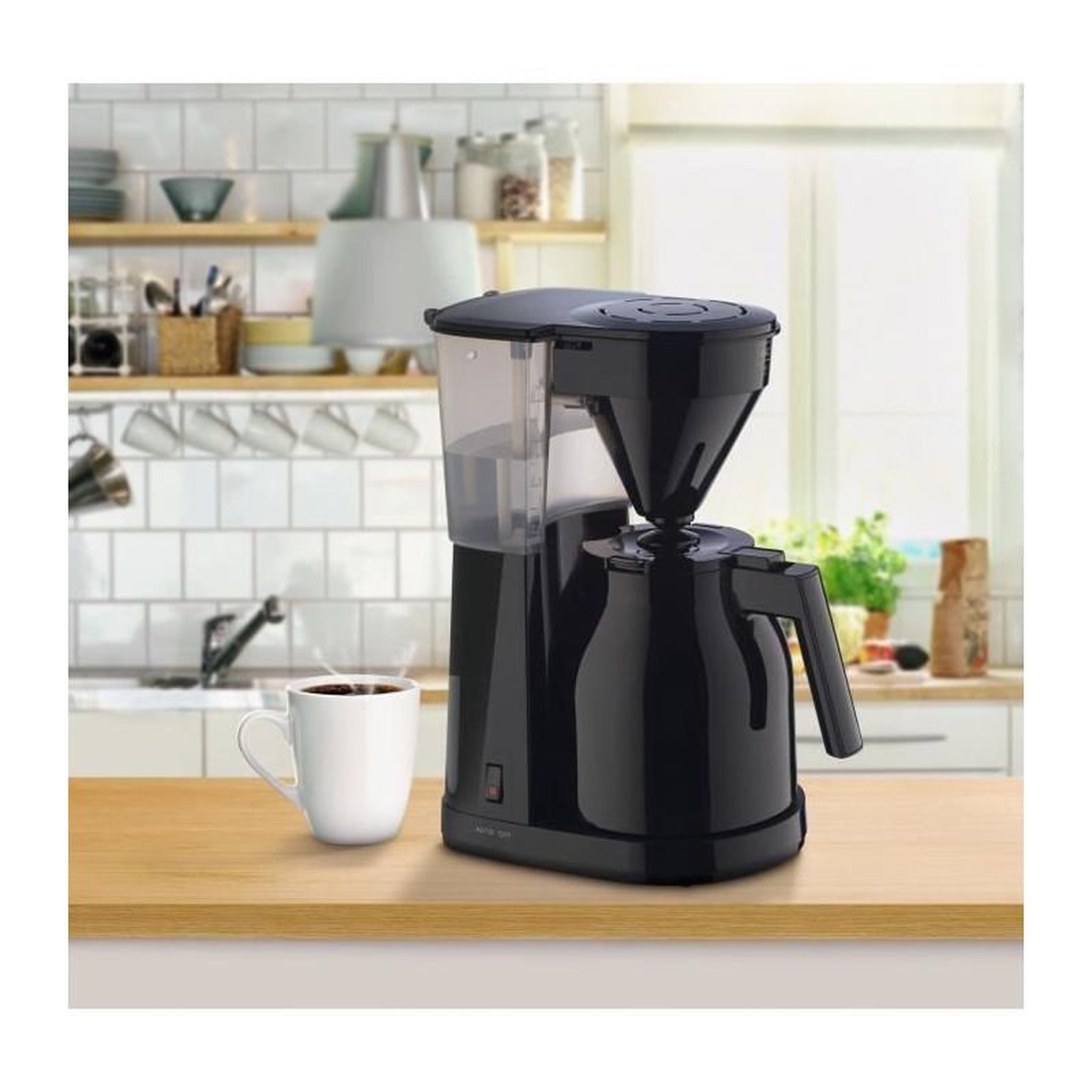 Voir la diapositive 2 : Melitta MELITTA Easy Therm II 1023-06 - Cafetiere filtre 1L - 1050 W - Noir