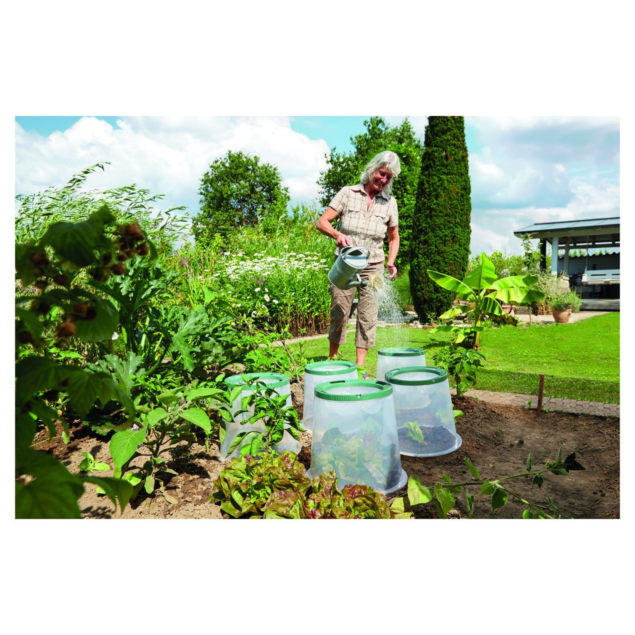 GARANTIA SUNNY Set 2 Embouts - Accessoires De Jardin Pour Tunnel Avec Installation Simple Pour - 10