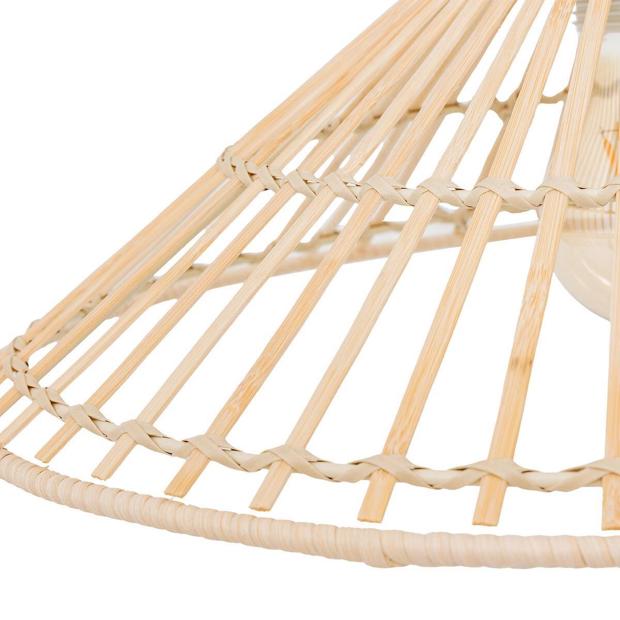 Voir la diapositive 2 : ATMOSPHERA Lampe Suspension en Bambou  Mahé  36cm Naturel