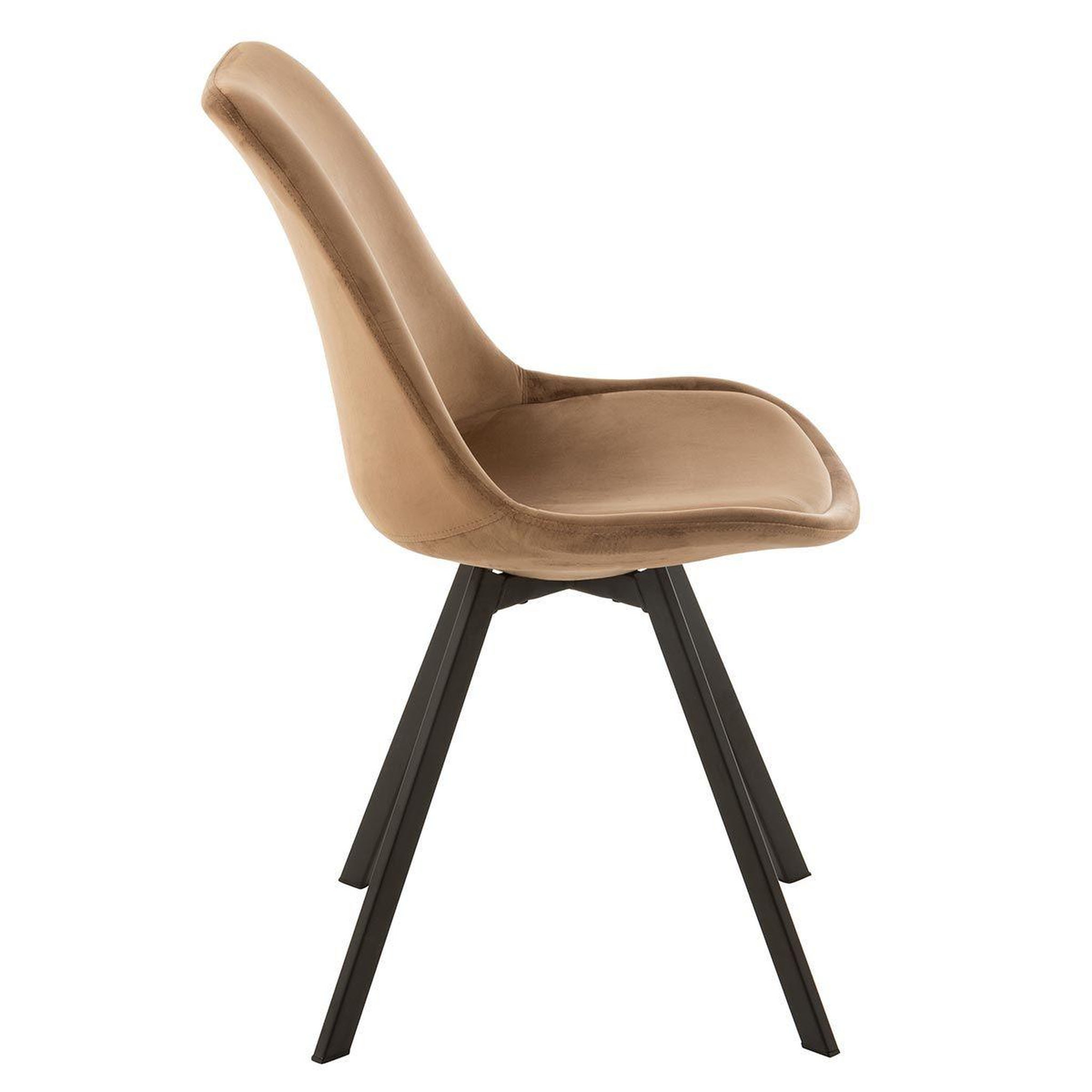Voir la diapositive 3 : J-LINE Chaise design  hélène  84cm marron