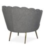 Voir la diapositive 4 : Paris Prix Fauteuil Design Bouclette  André  80cm Gris
