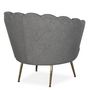 Voir la diapositive 4 : Paris Prix Fauteuil Design Bouclette  André  80cm Gris