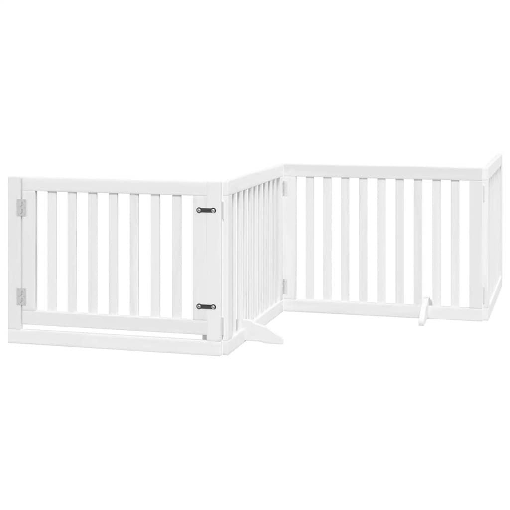Voir la diapositive 3 : VIDAXL Barriere pour chien porte pliable 12 panneaux bois de peuplier