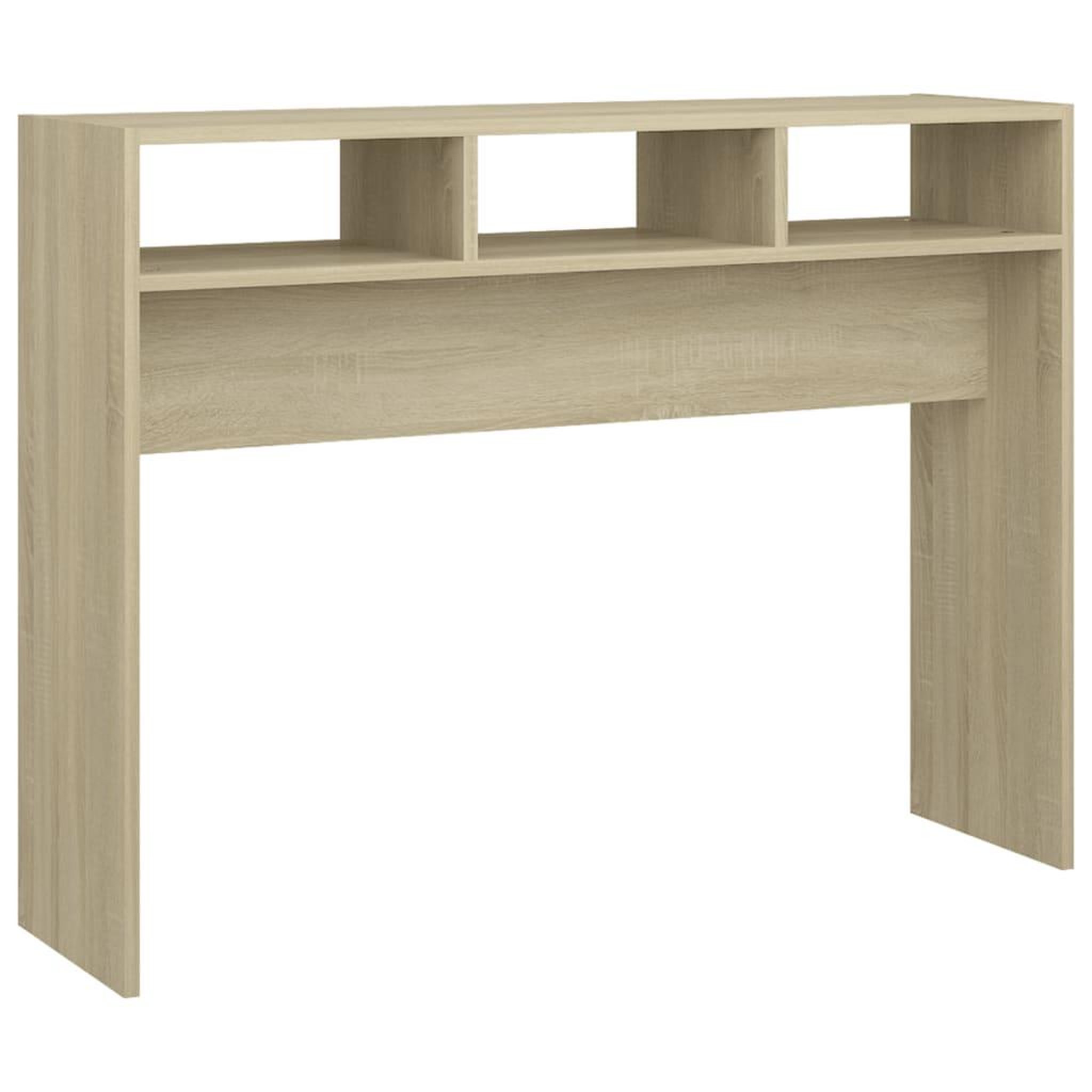 Voir la diapositive 2 : VIDAXL Table console chene sonoma 105x30x80 cm bois d'ingenierie