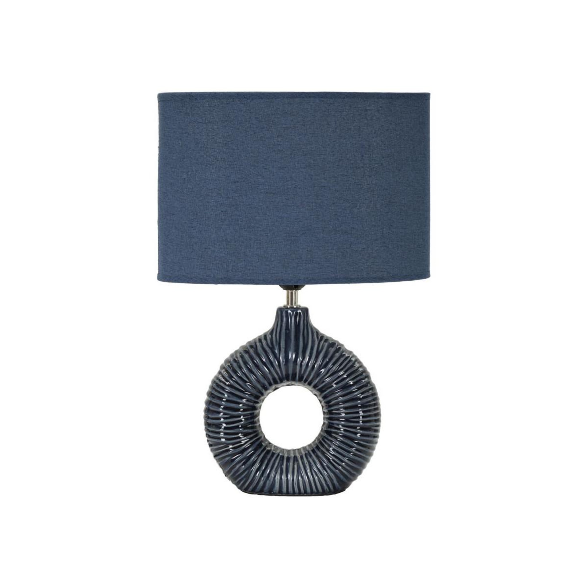 Paris Prix Lampe à poser en céramique  seta  43cm bleu