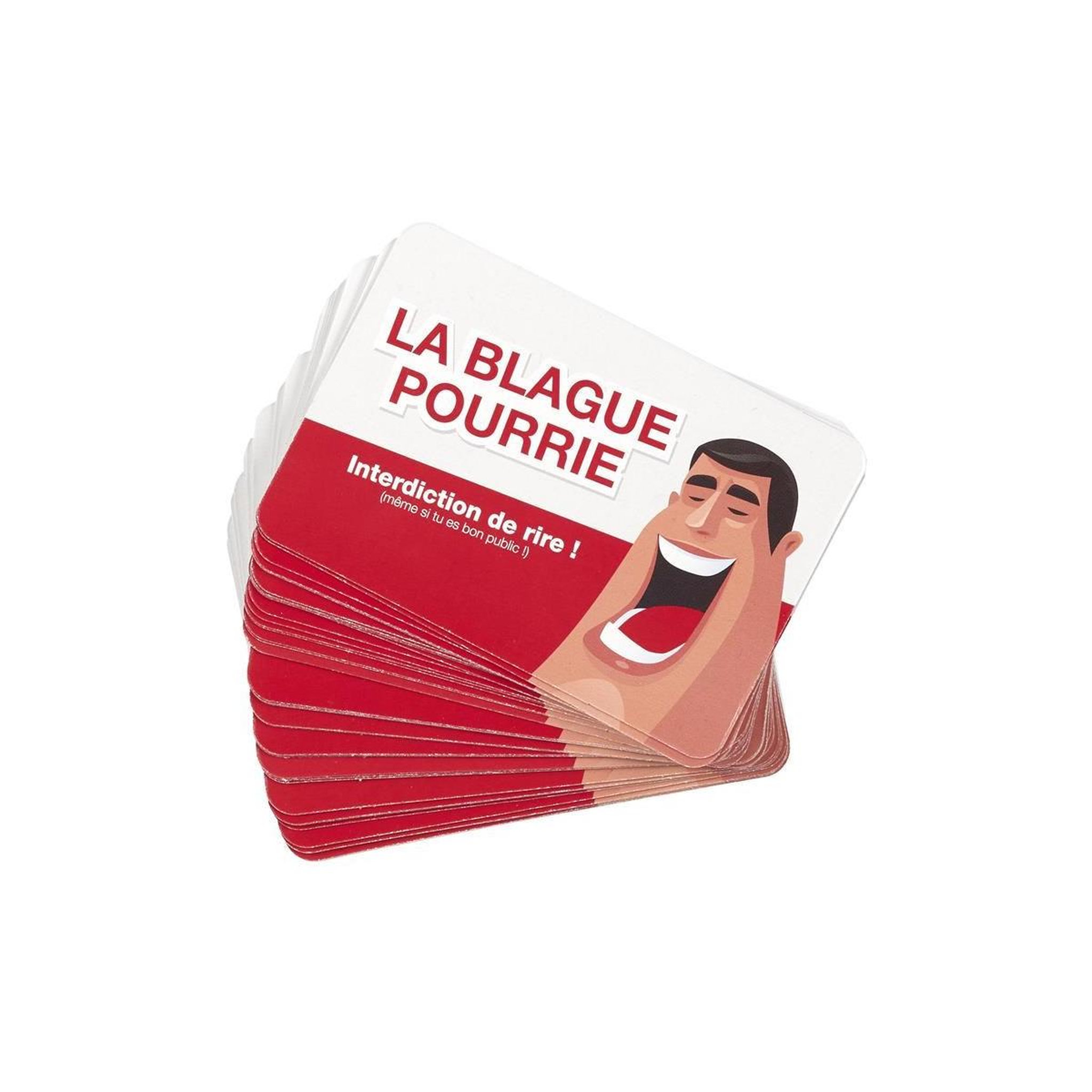 MISTER GADGET Jeu des blagues pourries  50 cartes  9cm rouge