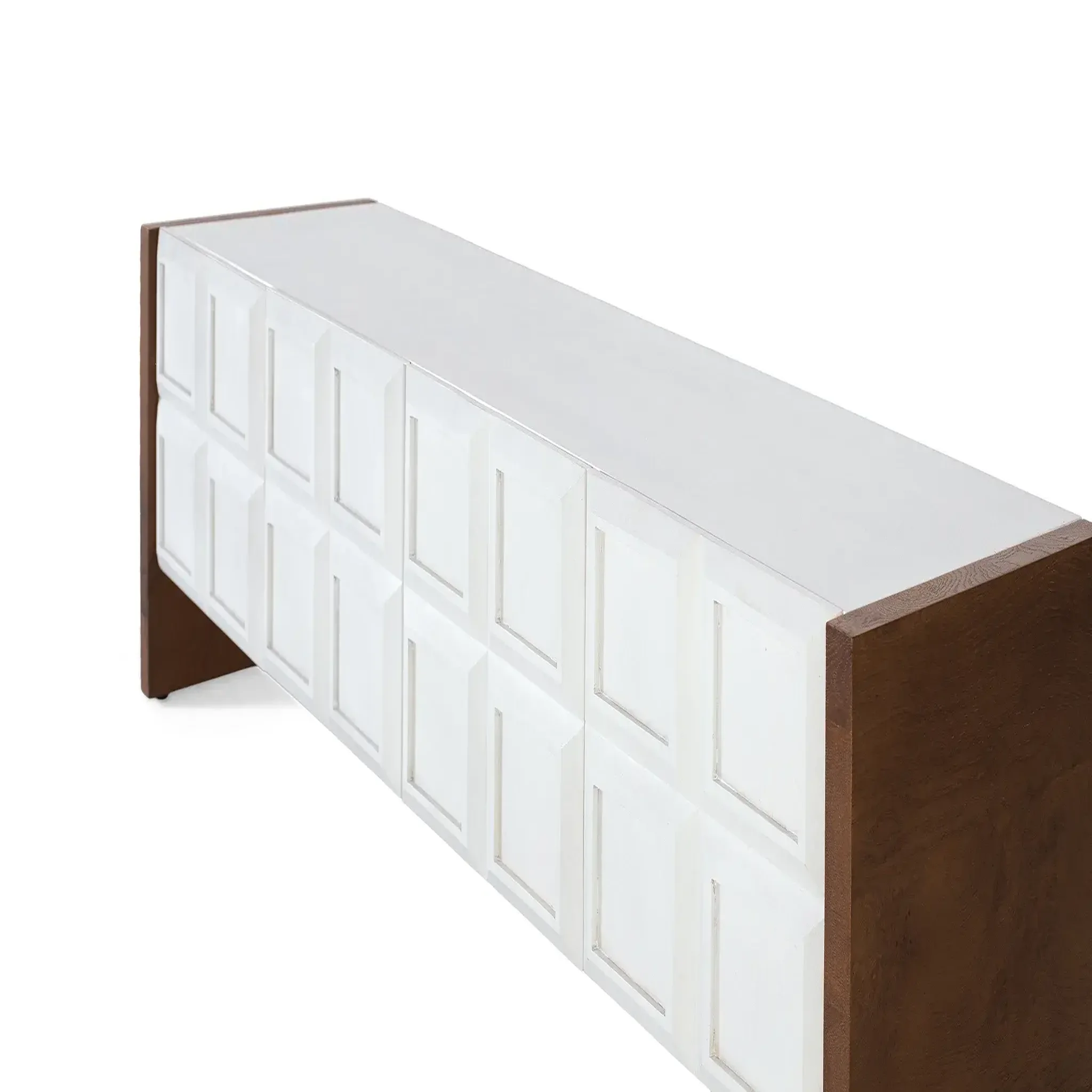 Voir la diapositive 3 : GINER Y COLOMER SL Meuble tv en bois de manguier 170cm style moderne