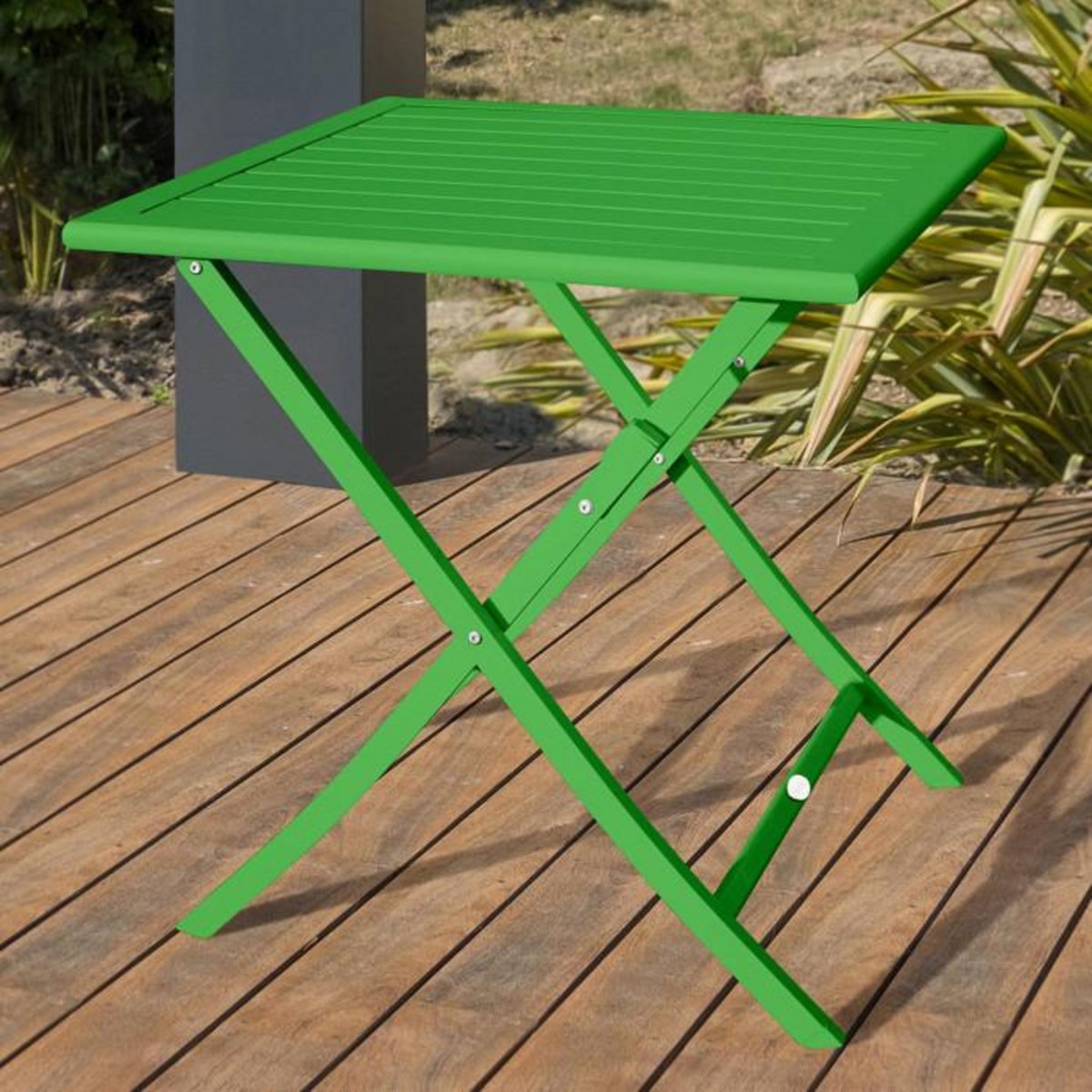 Paris Prix Table de Jardin Pliante  Marius  70cm Vert Prairie