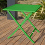 Voir la diapositive 4 : Paris Prix Table de Jardin Pliante  Marius  70cm Vert Prairie