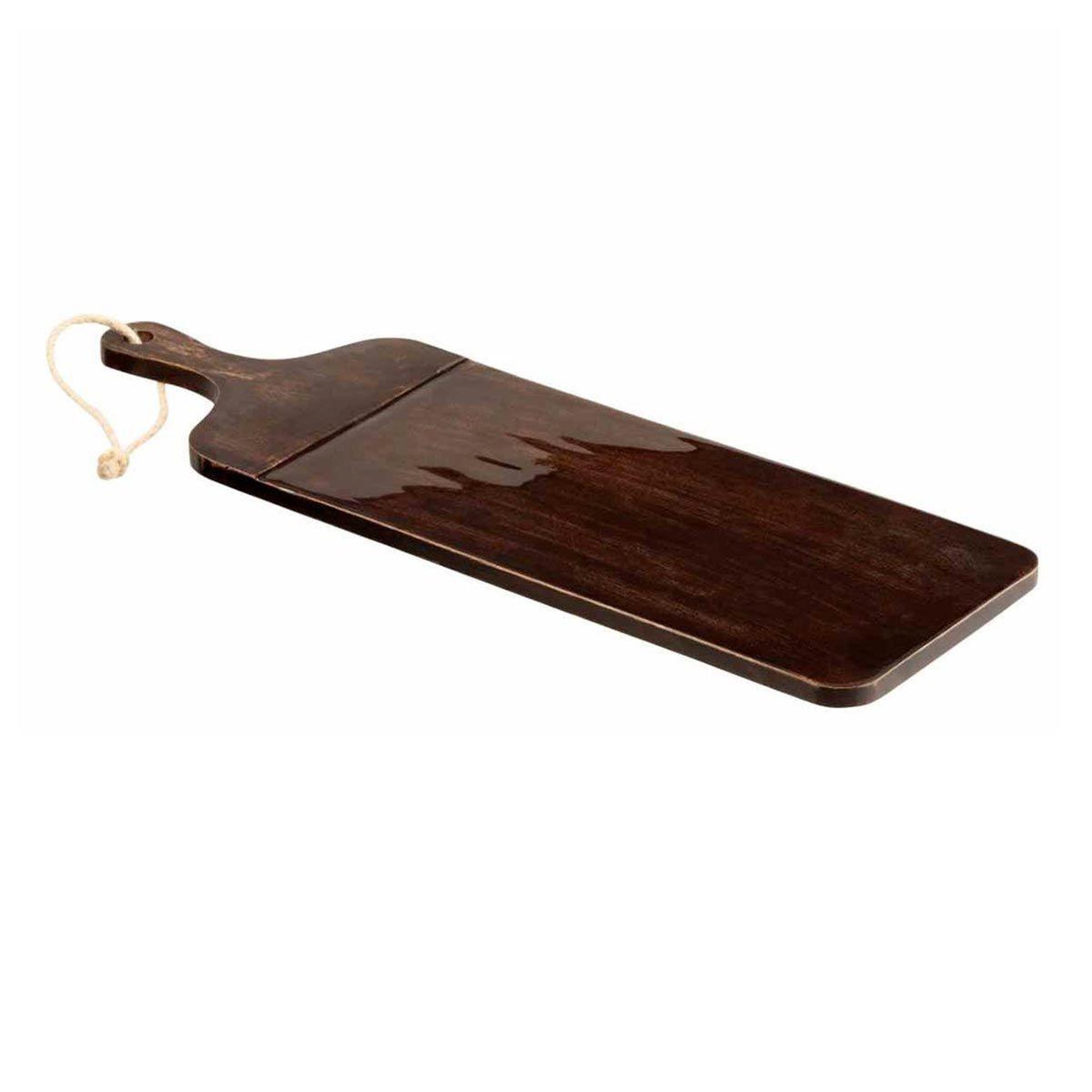 Voir la diapositive 1 : J-LINE Planche à découper en bois  pyra  59cm marron
